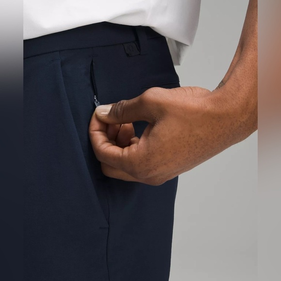 Lululemon Men’s ABC slim fit trouser Pant Sz 38 NAVY blue business dri fit dress - Picture 4 of 12